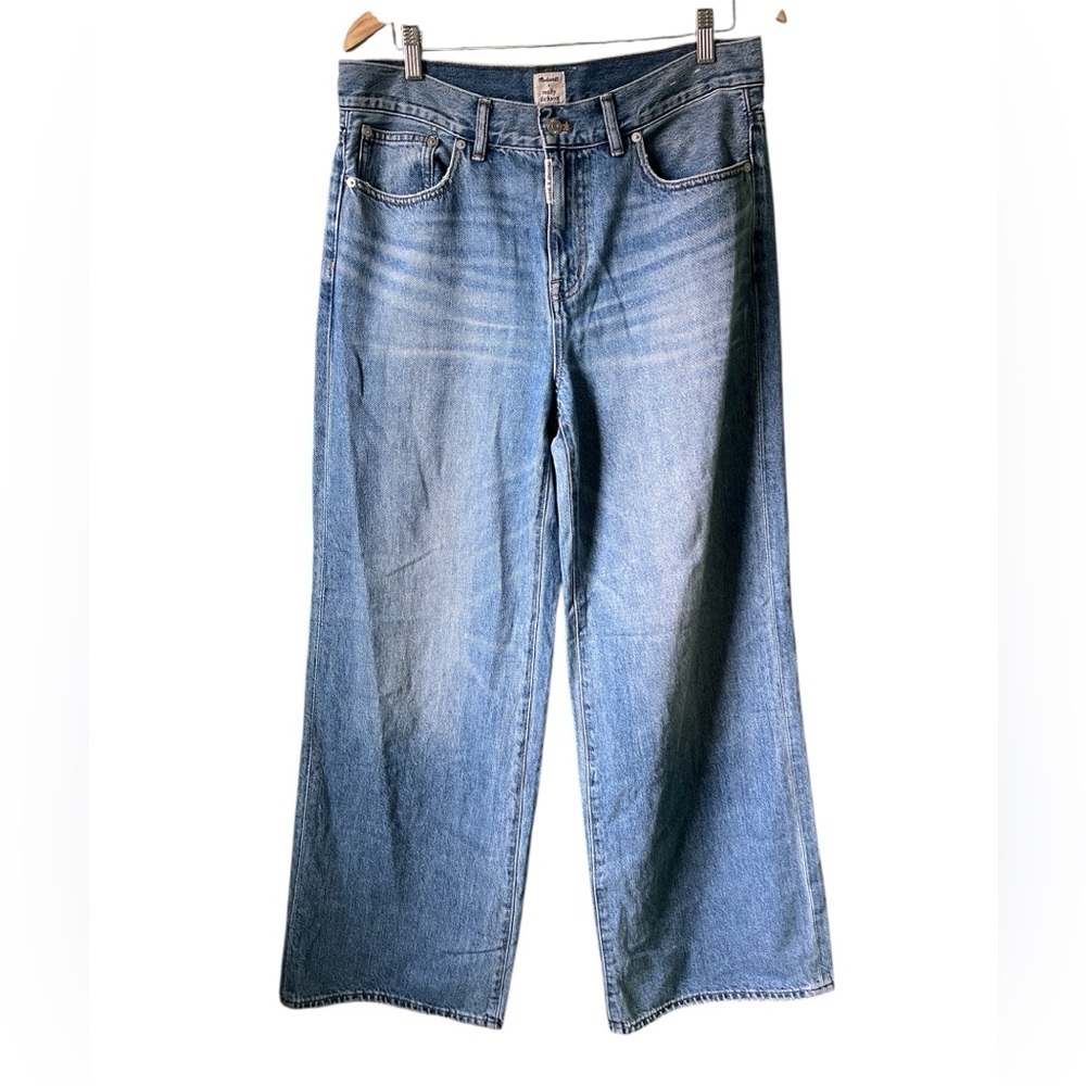 Madewell Molly Dickson Baggy Wide Leg Medium Wash Jeans 29